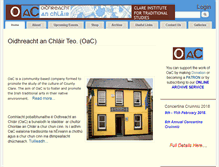 Tablet Screenshot of oac.ie